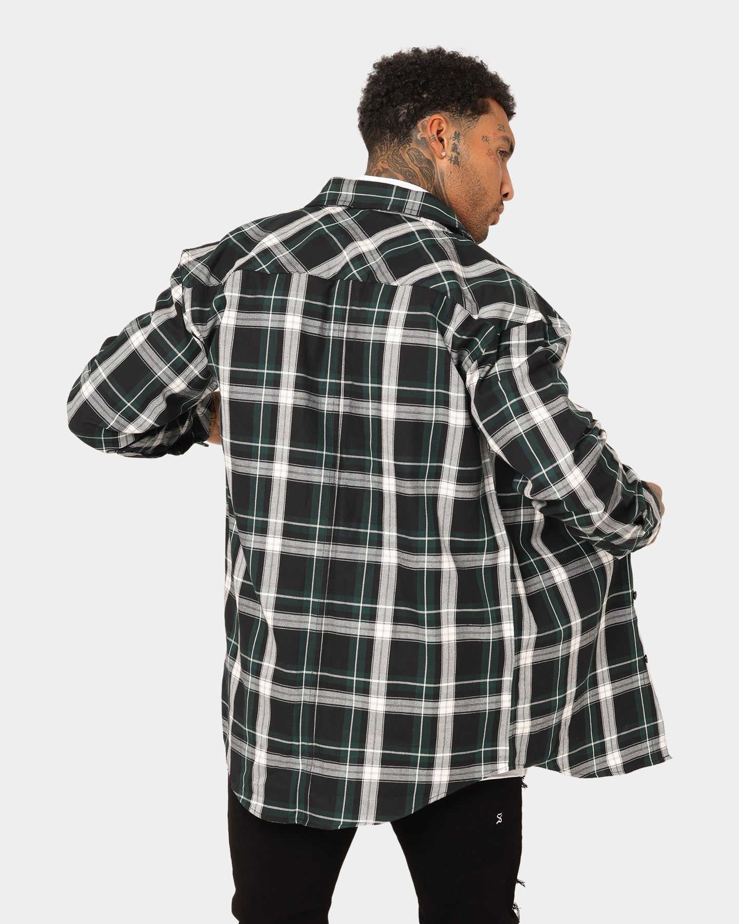 Saint Morta Prima Long Sleeve Flannel Shirt Stadium Green sold by Culture Kings product image thumbnail 2
