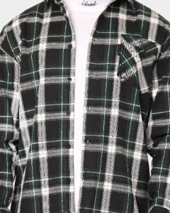 Saint Morta Prima Long Sleeve Flannel Shirt Stadium Green sold by Culture Kings