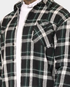 Saint Morta Prima Long Sleeve Flannel Shirt Stadium Green sold by Culture Kings