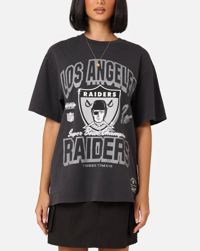 Mitchell & Ness Women's Las Vegas Raiders Arch Logo T-Shirt Faded Black sold by Culture Kings