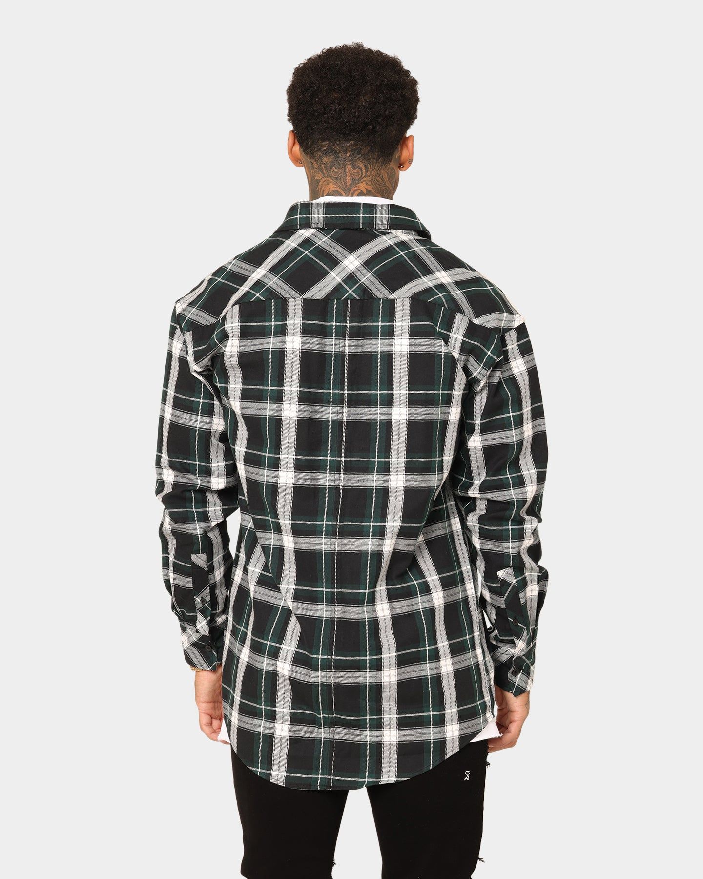 Saint Morta Prima Long Sleeve Flannel Shirt Stadium Green sold by Culture Kings product image thumbnail 5