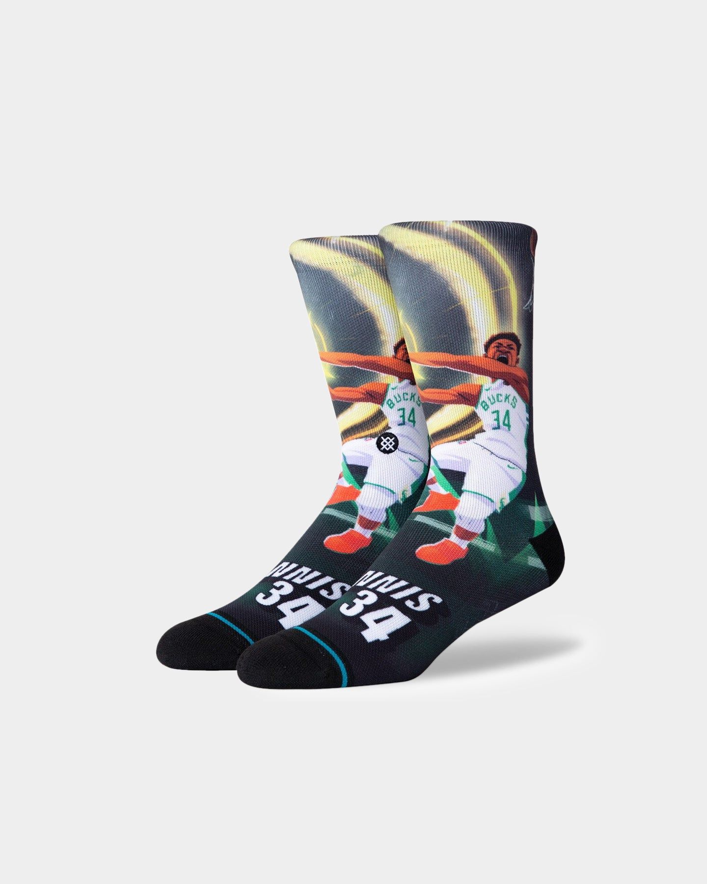 Stance X NBA Giannis Antetokounmpo Rise Socks Multi sold by Culture Kings