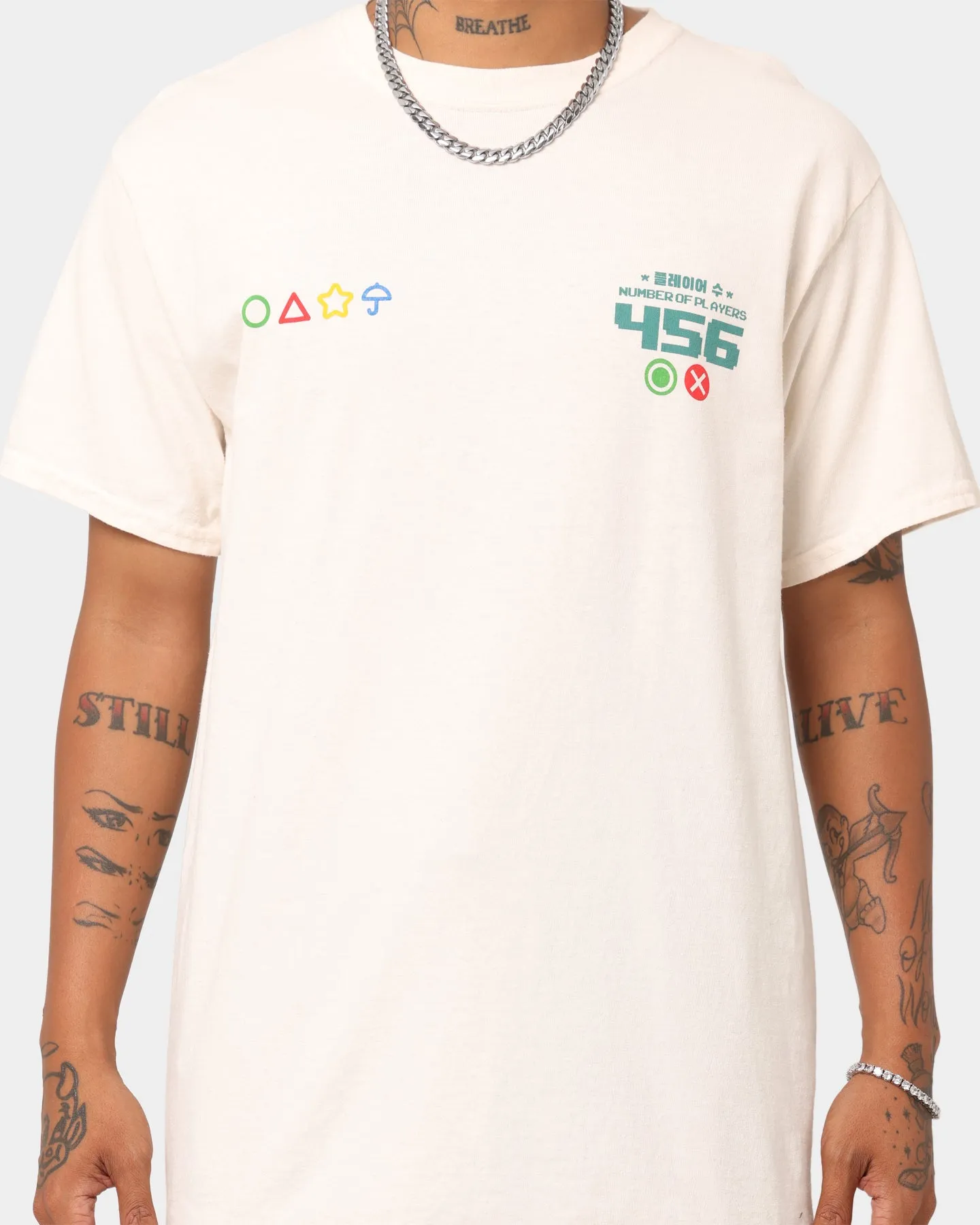 Goat Crew X Squid Game Number of Players Vintage T-Shirt Off