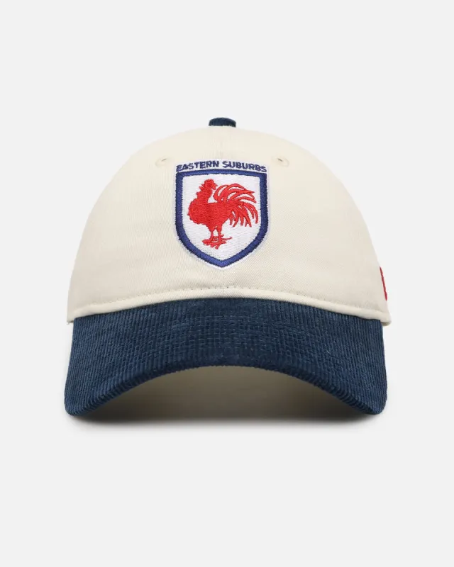 New Era Sydney Roosters 'NRL Retro Corduroy Logo' 9TWENTY Strapback Chrome White sold by Culture Kings