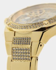 Guess Mainline Big Reveal Watch Gold/Gold sold by Culture Kings