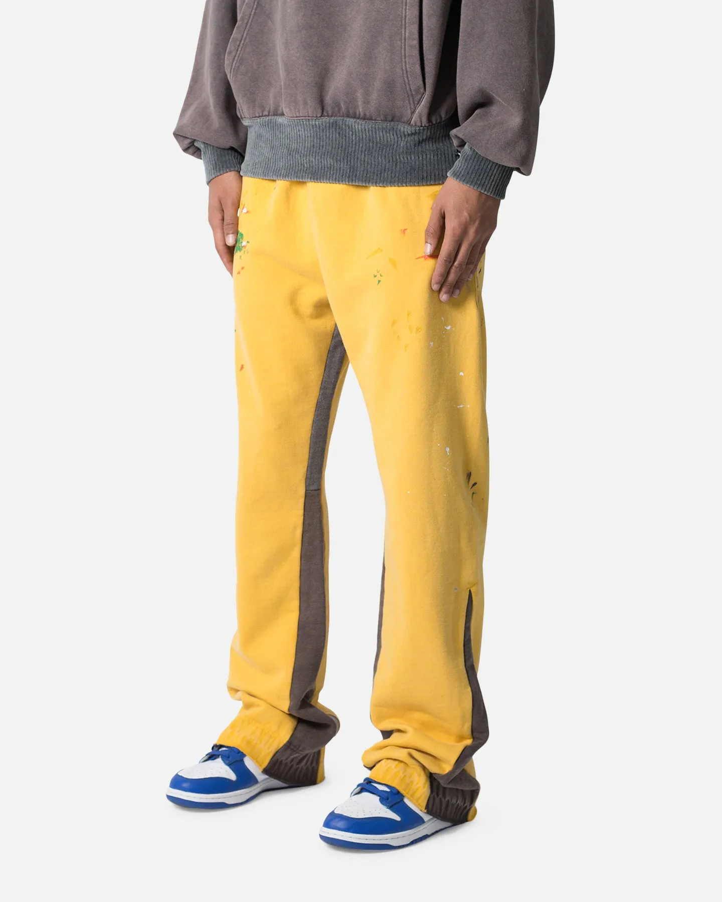 MNML Contrast Bootcut Sweatpants Yellow sold by Culture Kings product image thumbnail 2