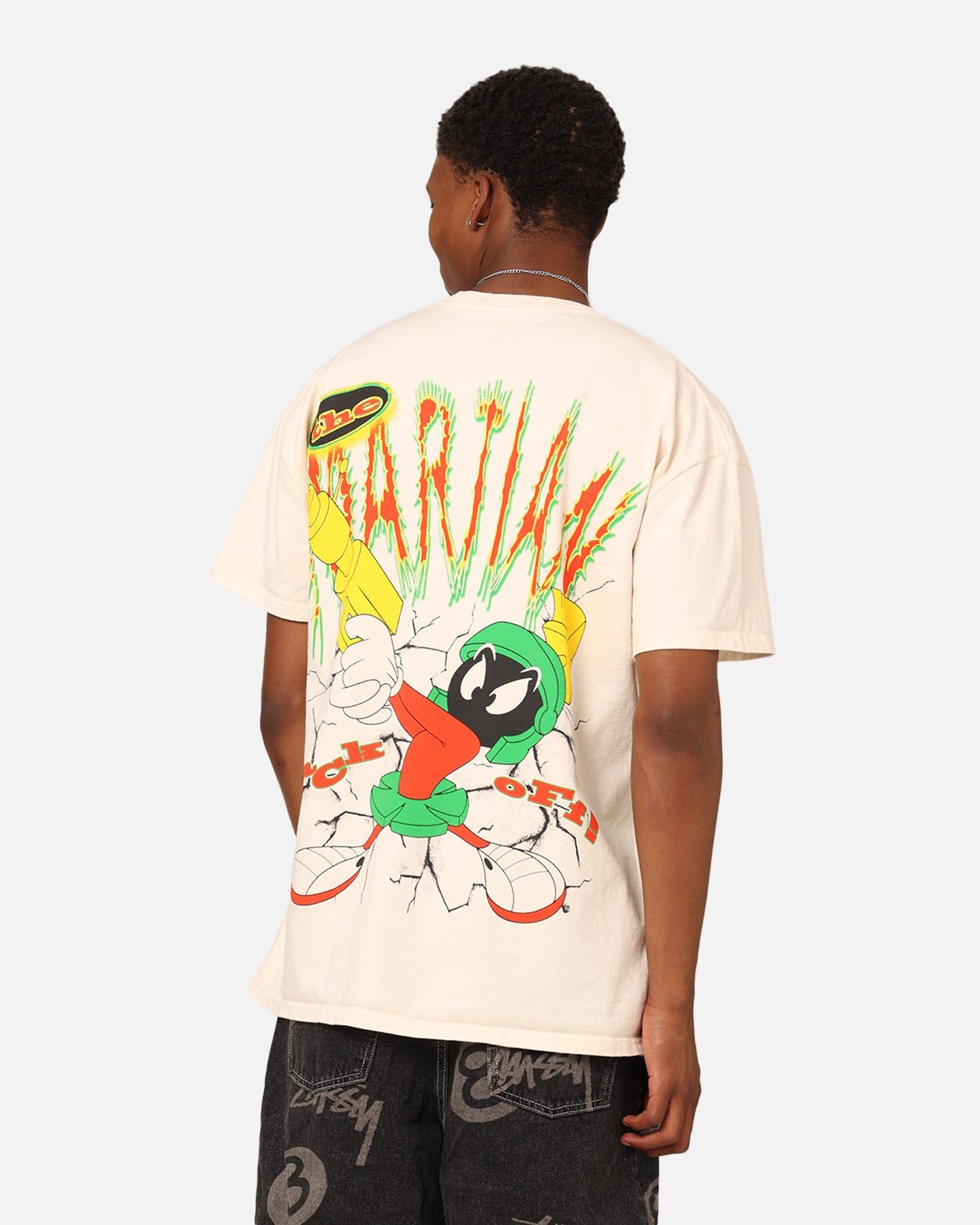 American Thrift X Warner Bros. Marvin The Martian Heavyweight T-Shirt Off White sold by Culture Kings product image thumbnail 2