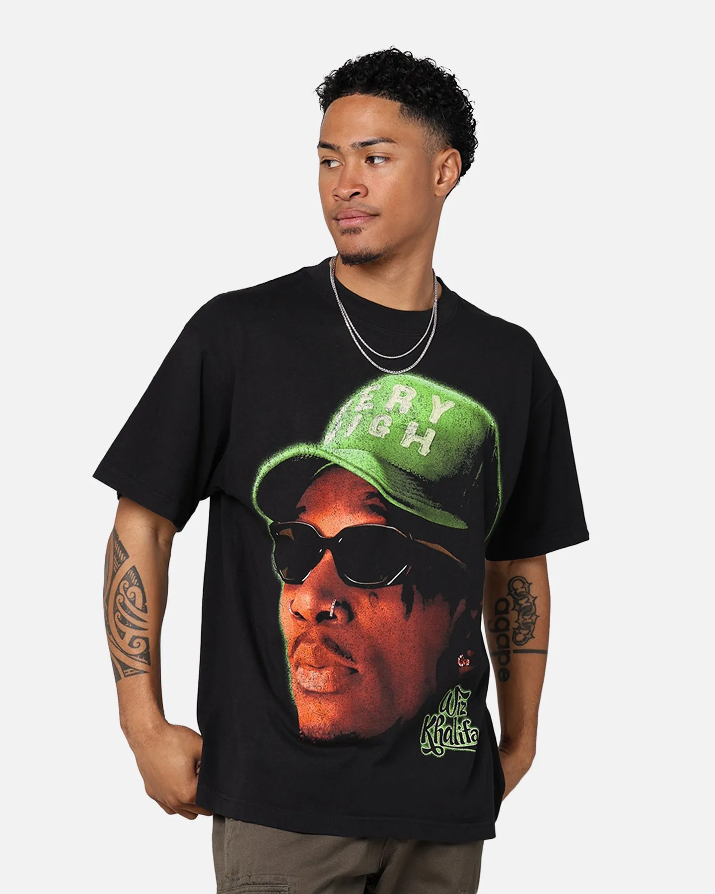 ID Supply Wiz Khalifa Big Head T-Shirt Black sold by Culture Kings