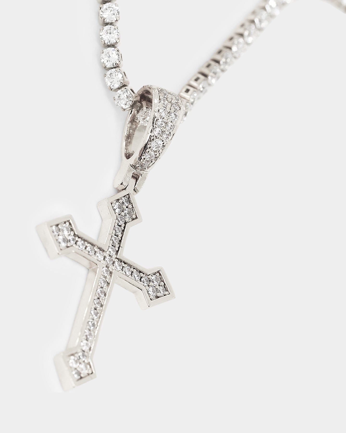 NXS Crusaders Tennis Necklace Iced White Gold sold by Culture Kings product image thumbnail 4