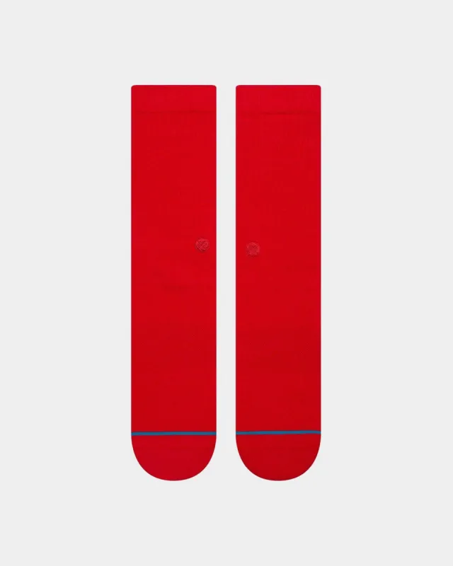 Stance Icon Athletic Socks Red sold by Culture Kings