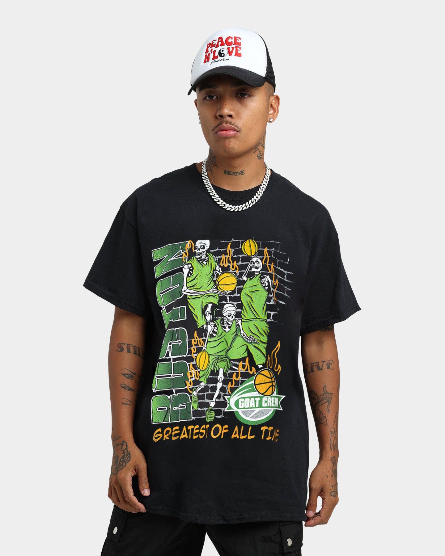 Goat Crew Boston Finals Vintage T-Shirt Washed Black sold by Culture Kings