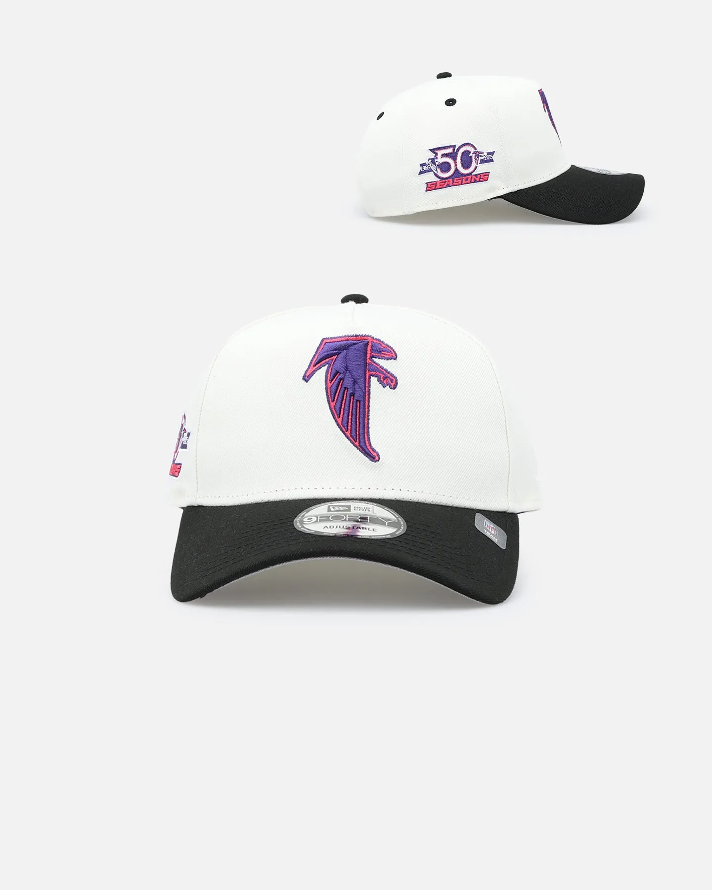 New Era Atlanta Falcons 'Neon Nights' 9FORTY Snapback Chrome/Black sold by Culture Kings