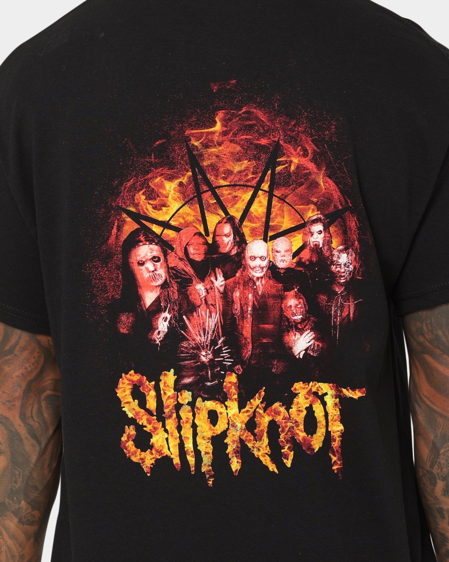 Slipknot Band Photo Flame Logo T-Shirt Black sold by Culture Kings product image thumbnail 5