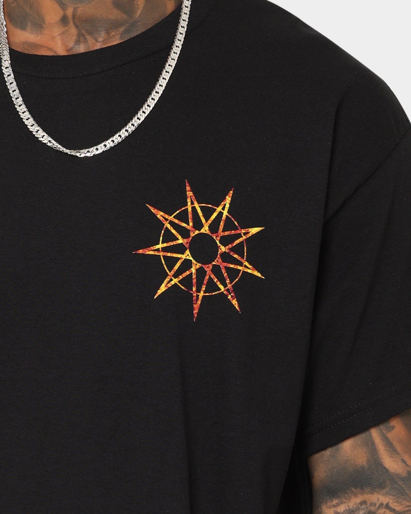 Slipknot Band Photo Flame Logo T-Shirt Black sold by Culture Kings product image thumbnail 4