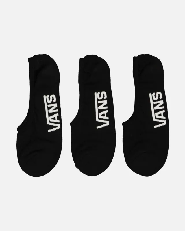 Vans Classic Super No Show Socks 9.5-13 3 Pack Black sold by Culture Kings