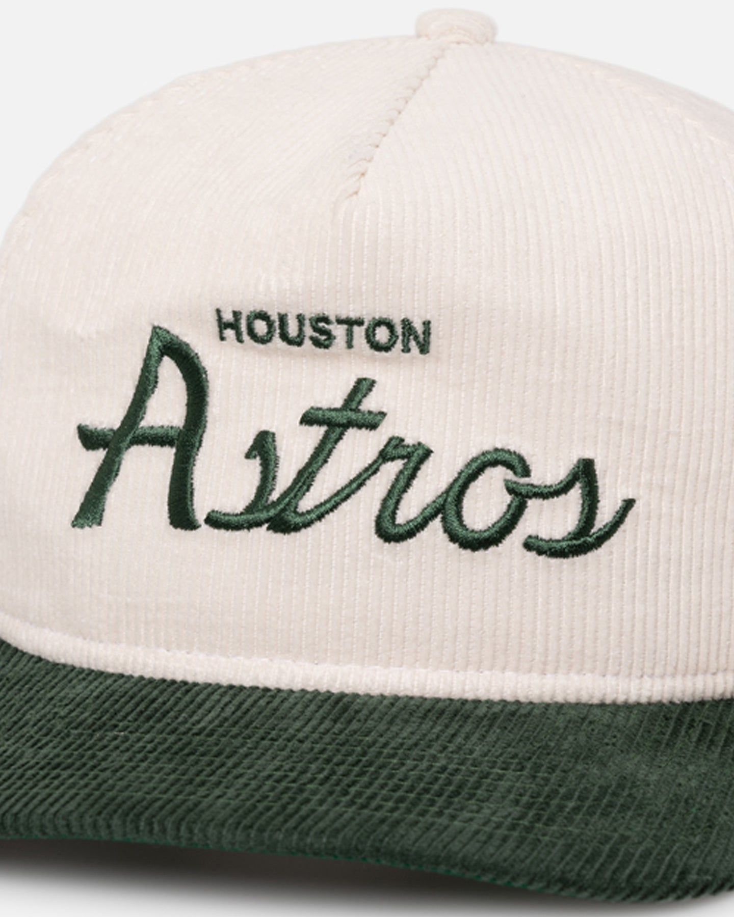 New Era Houston Astros 'Currency Corduroy' Golfer Pre-Curved Snapback Chrome White sold by Culture Kings product image thumbnail 2