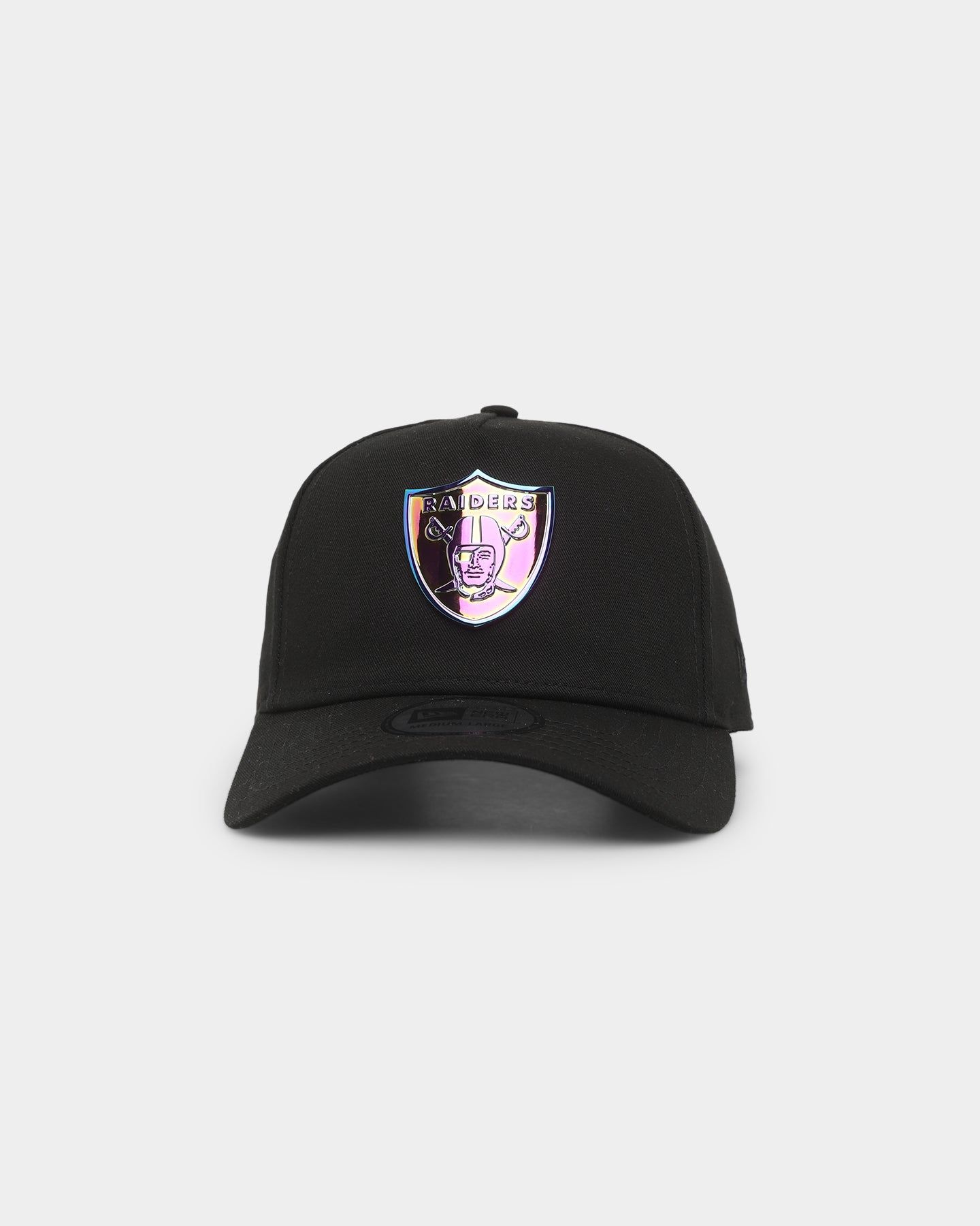 New Era Las Vegas Raiders 'Metal Badge' 9FORTY K-Frame Snapback Black/Iridescent sold by Culture Kings