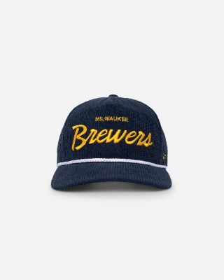 47 Brand Milwaukee Brewers Crossrope Snapback Navy sold by Culture Kings