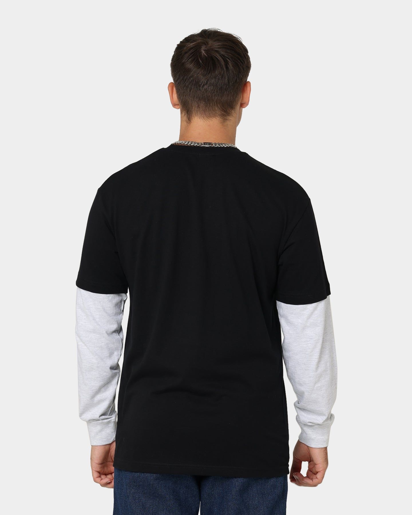 XLARGE 91 Double Long Sleeve T-Shirt Black/Snow Marle sold by Culture Kings product image thumbnail 4