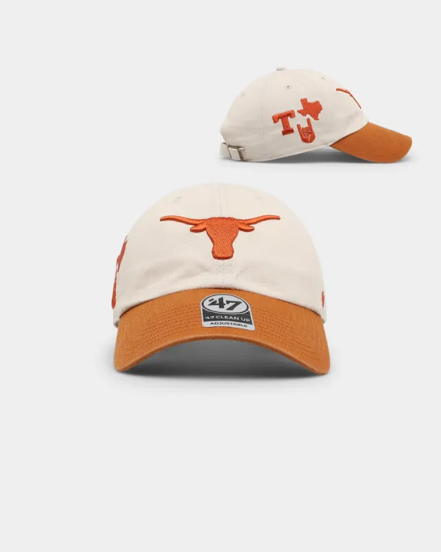 47 Brand Texas Longhorns NCAA Local '47 Clean Up Strapback Bone sold by Culture Kings
