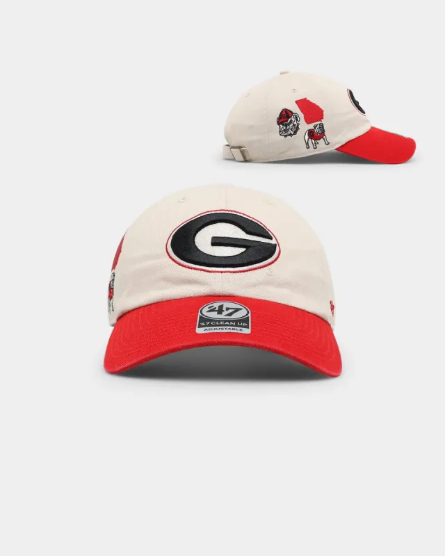 47 Brand Georgia Bulldogs NCAA Local '47 Clean Up Strapback Bone sold by Culture Kings
