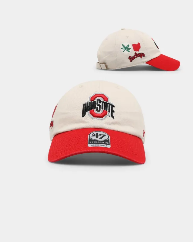 47 Brand Ohio State Buckeyes NCAA Local '47 Clean Up Strapback Bone sold by Culture Kings