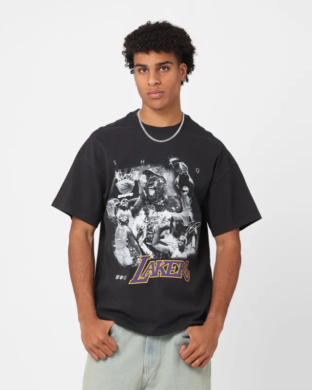 Mitchell & Ness Los Angeles Lakers Shaquille O'Neal Player Photo T-Shirt Faded Black sold by Culture Kings