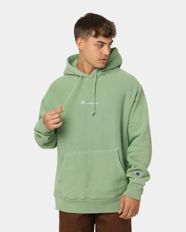 Champion Reverse Weave Garm Dye Hoodie Native Fern Green sold by Culture Kings