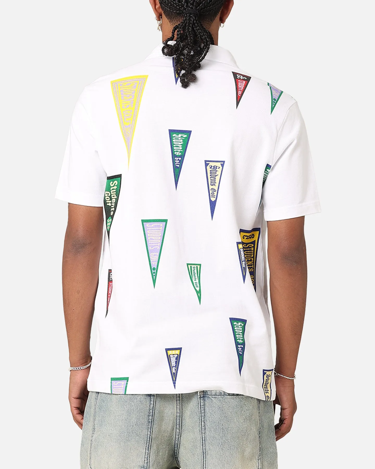 Students Golf Harris Pique Short Sleeve Polo Shirt White sold by Culture Kings product image thumbnail 2