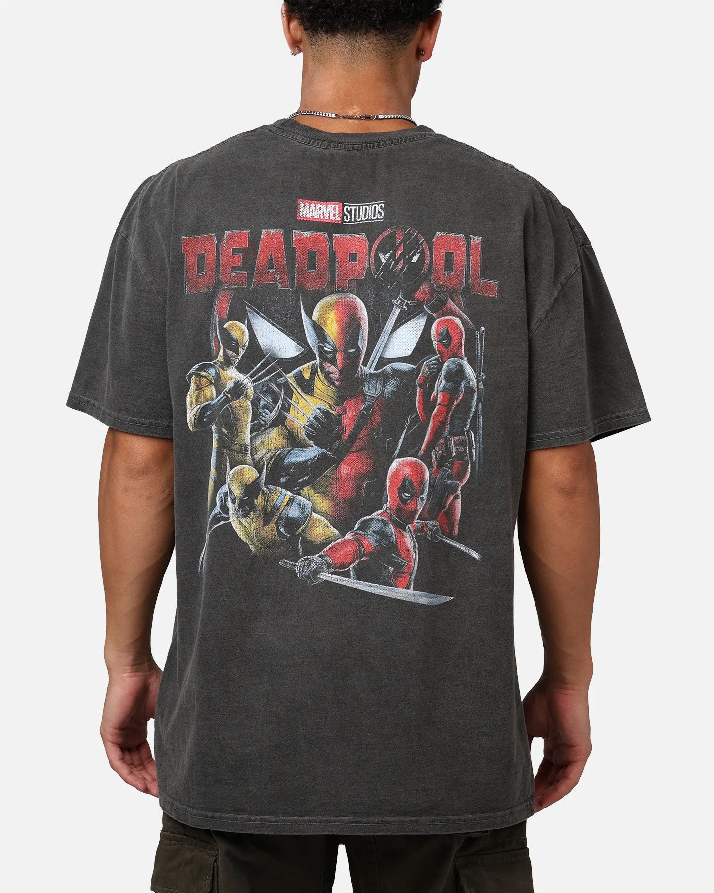 Goat Crew Marvel Deadpool Poster Heavyweight T-Shirt Black Wash sold by Culture Kings product image thumbnail 2