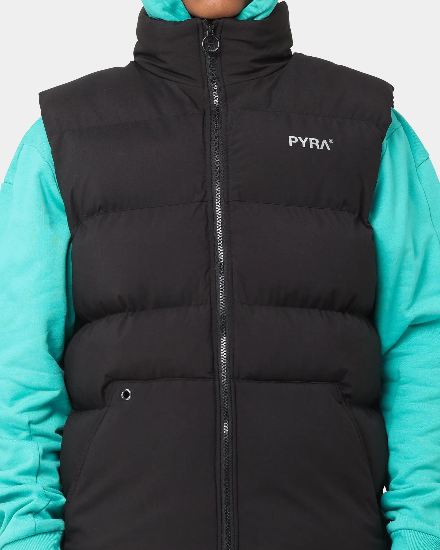 PYRA Sleeveless Puffa Vest Black sold by Culture Kings product image thumbnail 4
