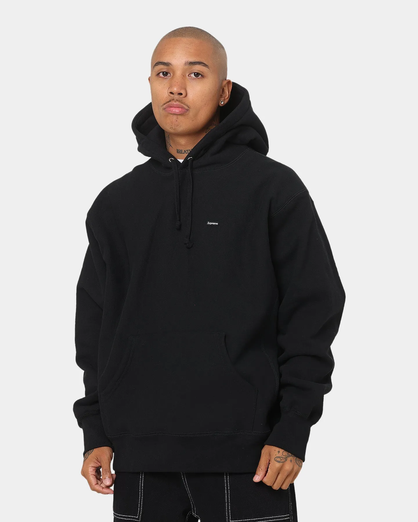 Supreme Small Box Hooded Sweatshirt Black sold by Culture Kings