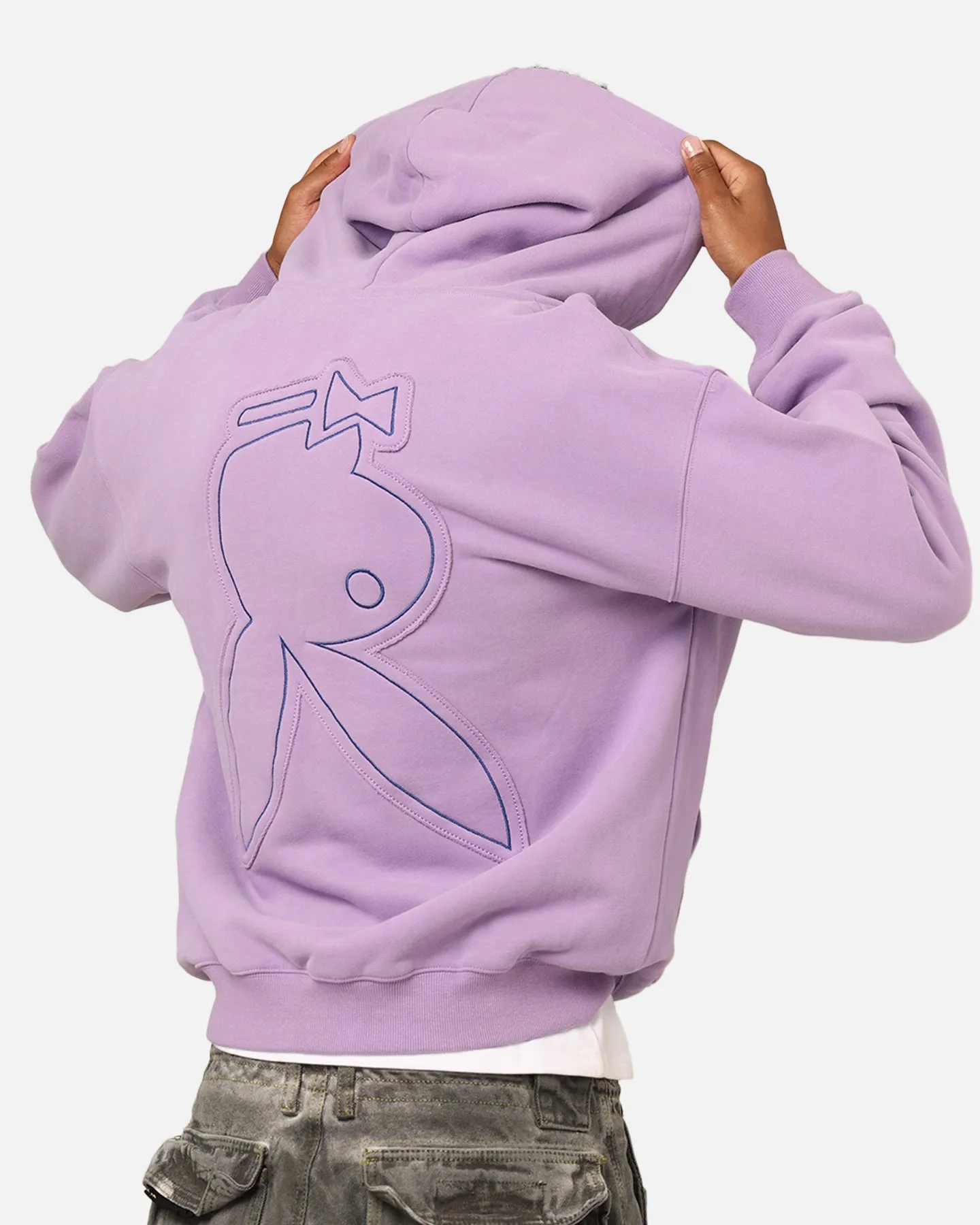 Playboy By Culture Kings Roughboy Full Zip Hoodie Purple sold by Culture Kings product image thumbnail 2