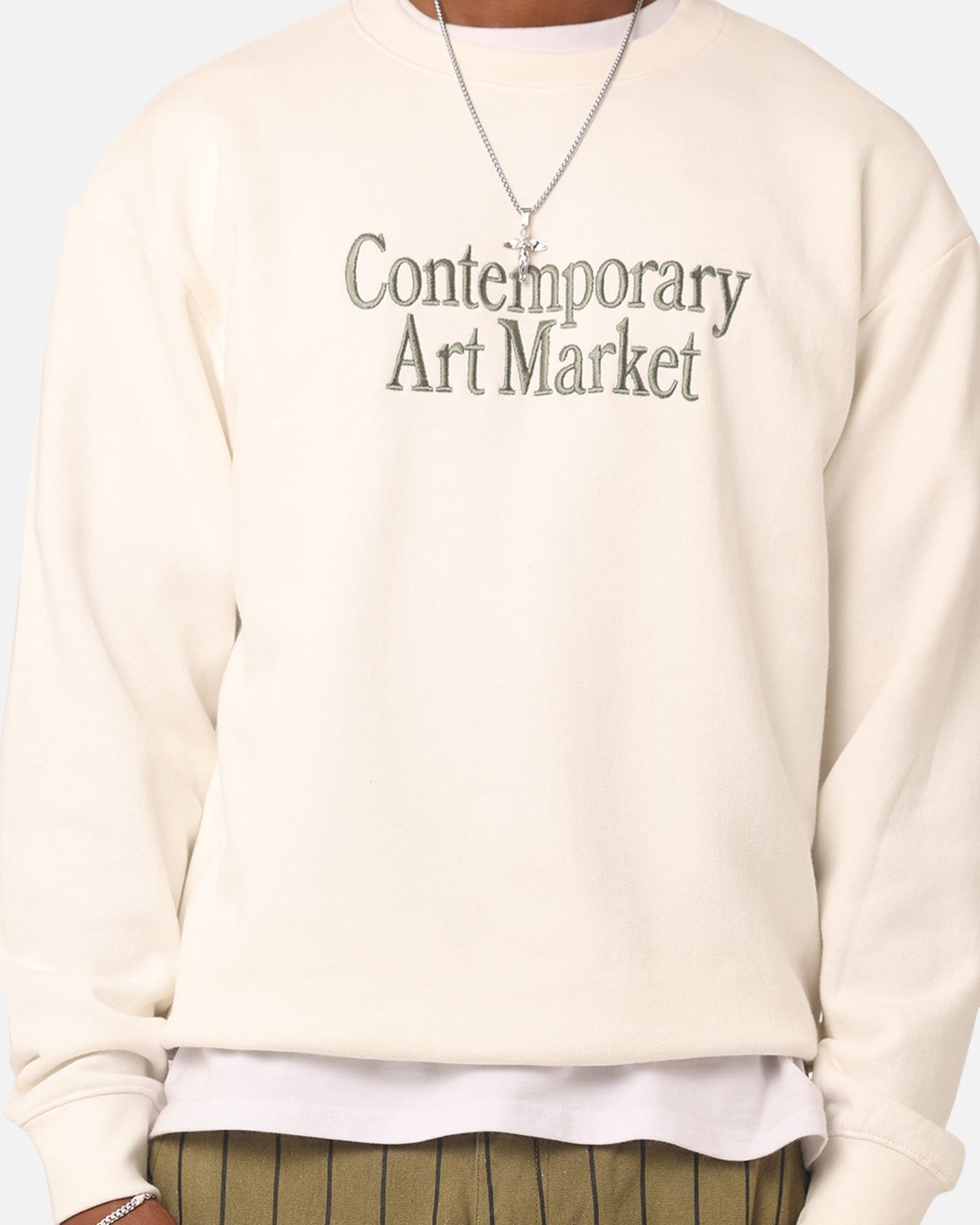 Market Contemporary Art Market Crewneck Parchment sold by Culture Kings product image thumbnail 4