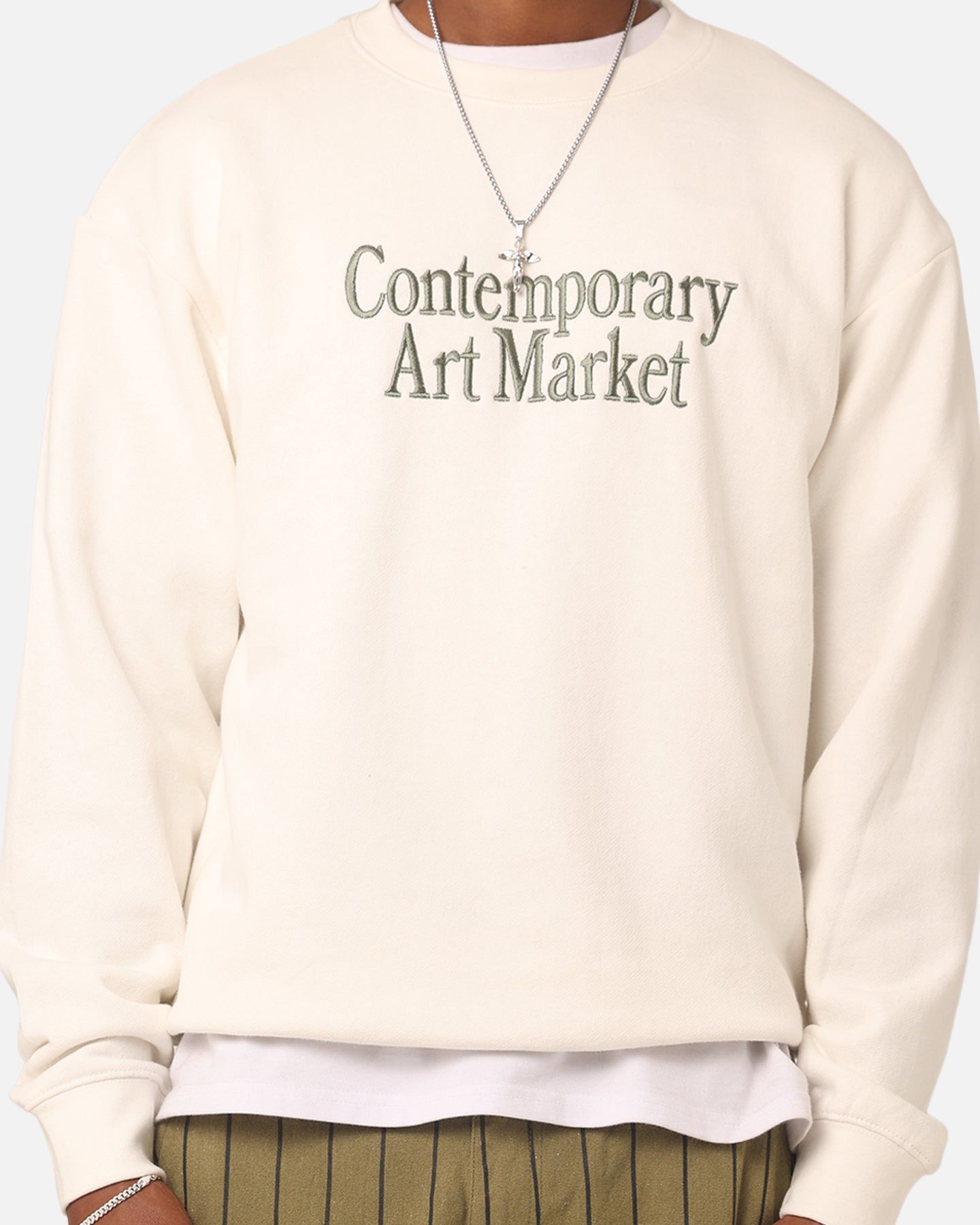 Market Contemporary Art Market Crewneck Parchment sold by Culture Kings product image thumbnail 3