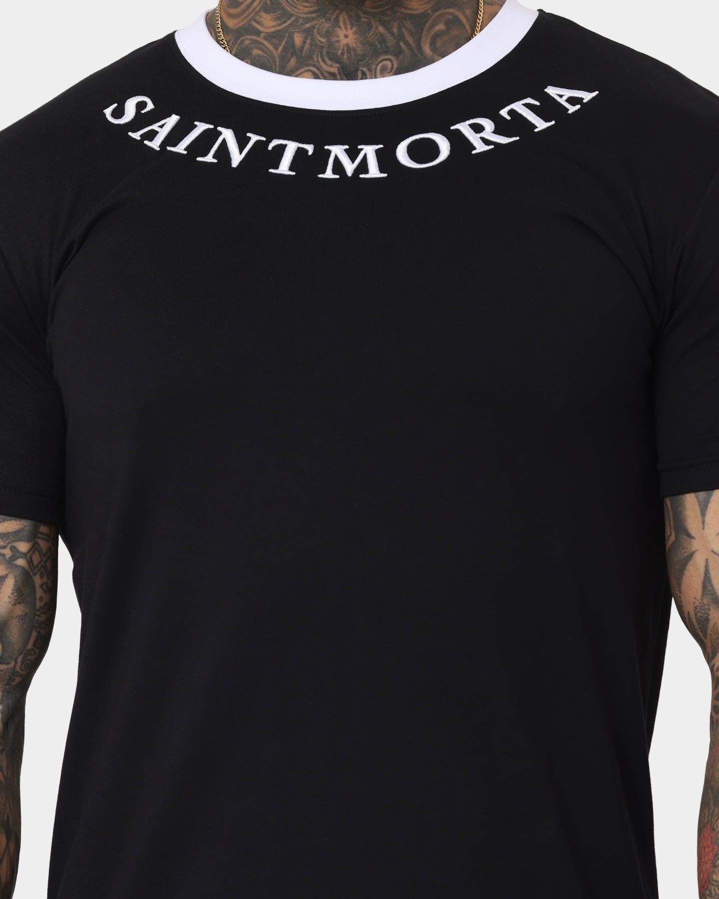 Saint Morta Sparta T-Shirt Black/White sold by Culture Kings product image thumbnail 3