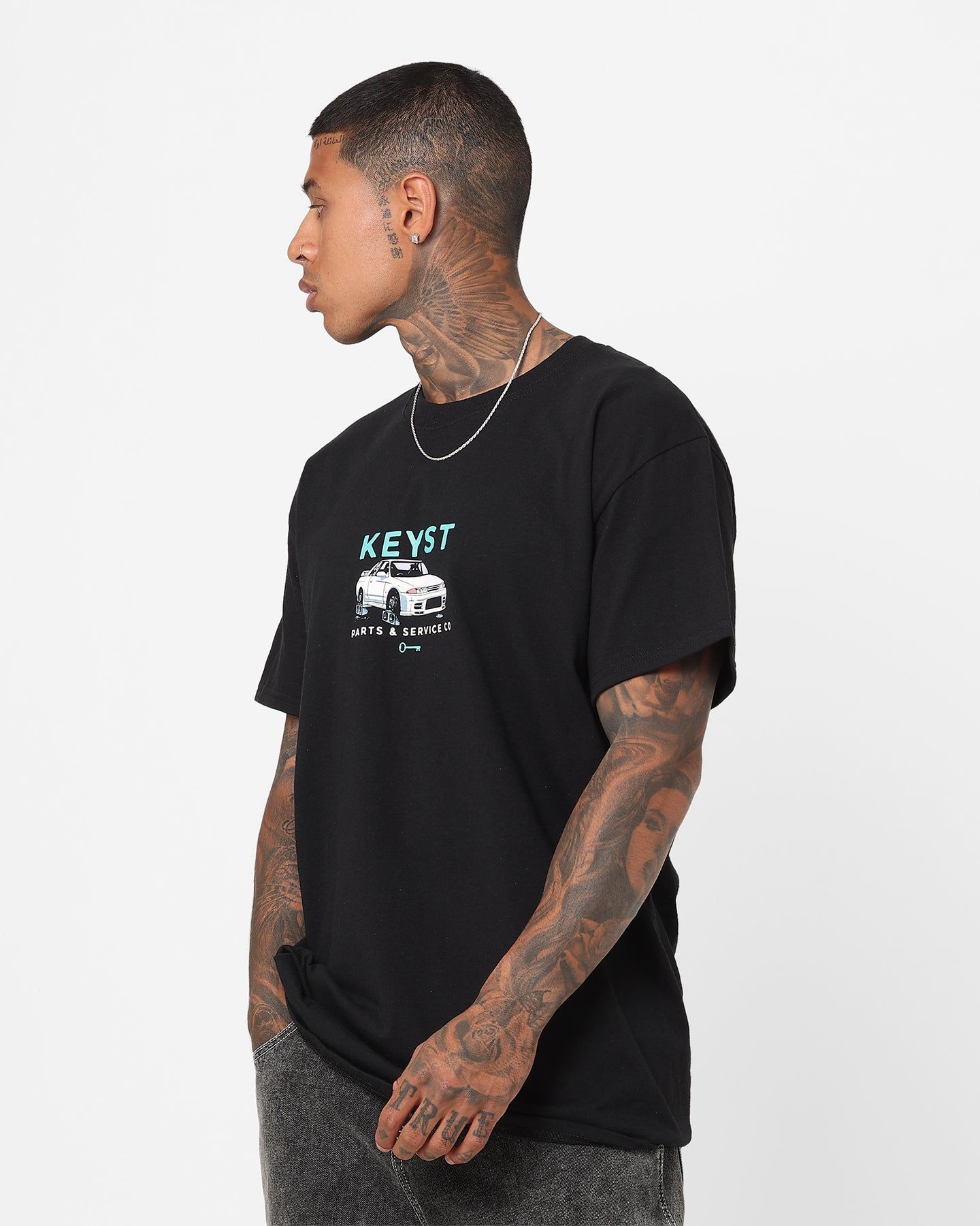 Key Street Parts And Service T-Shirt Black sold by Culture Kings product image thumbnail 7