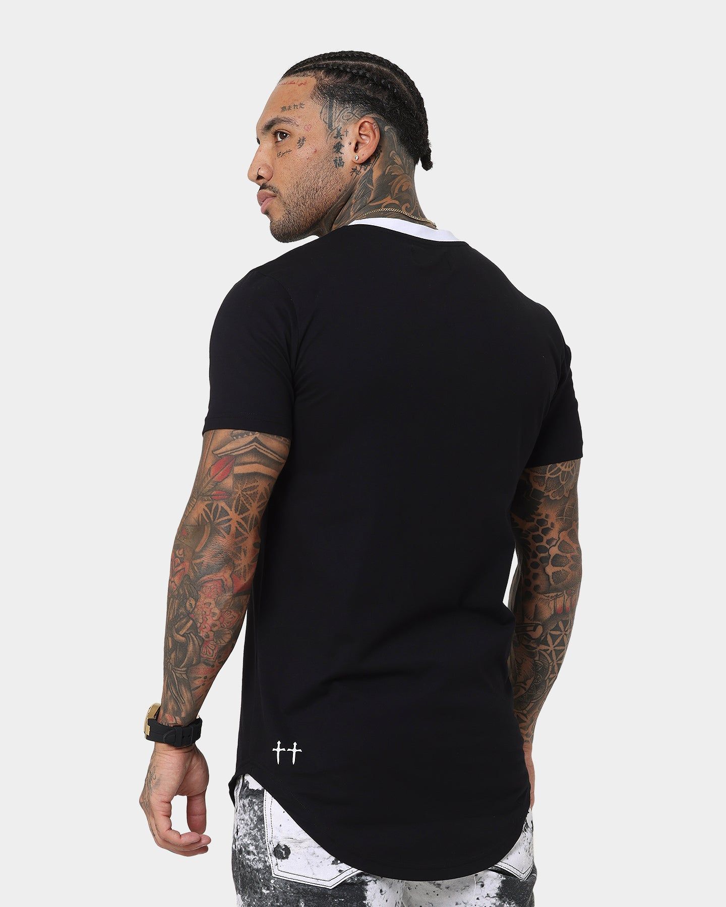 Saint Morta Sparta T-Shirt Black/White sold by Culture Kings product image thumbnail 4