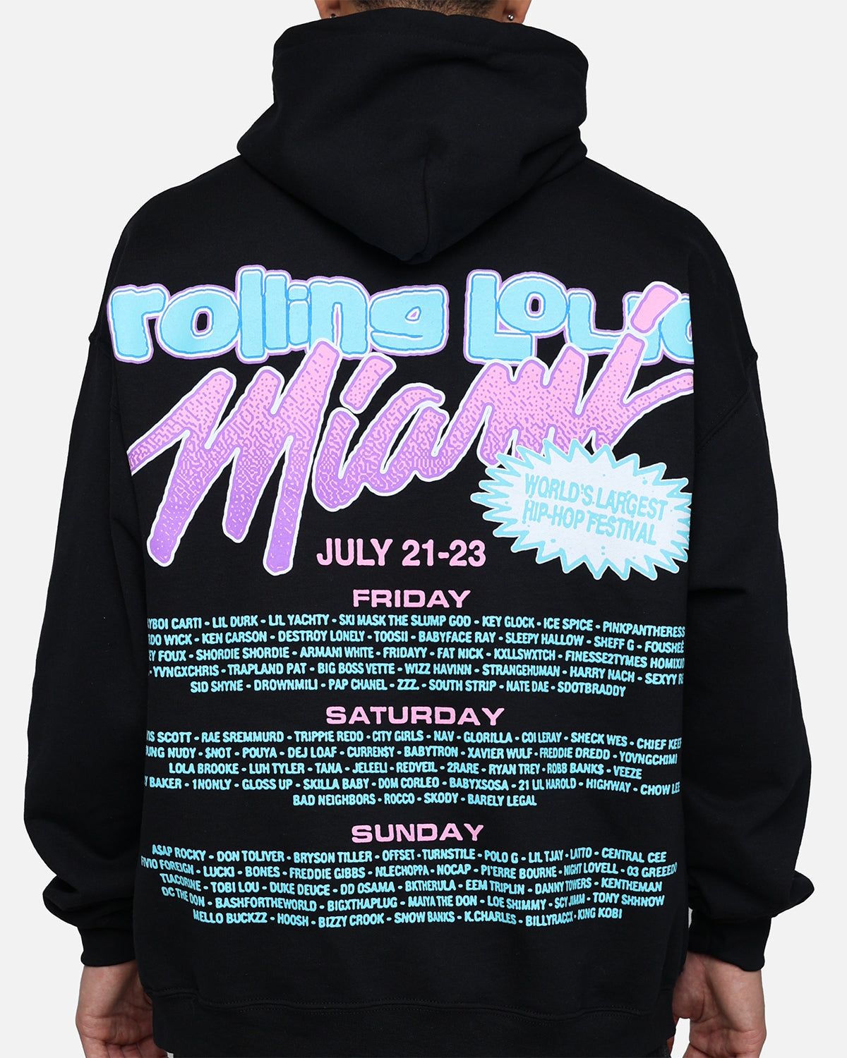 Rolling Loud Miami '23 Hoodie Black sold by Culture Kings product image thumbnail 5
