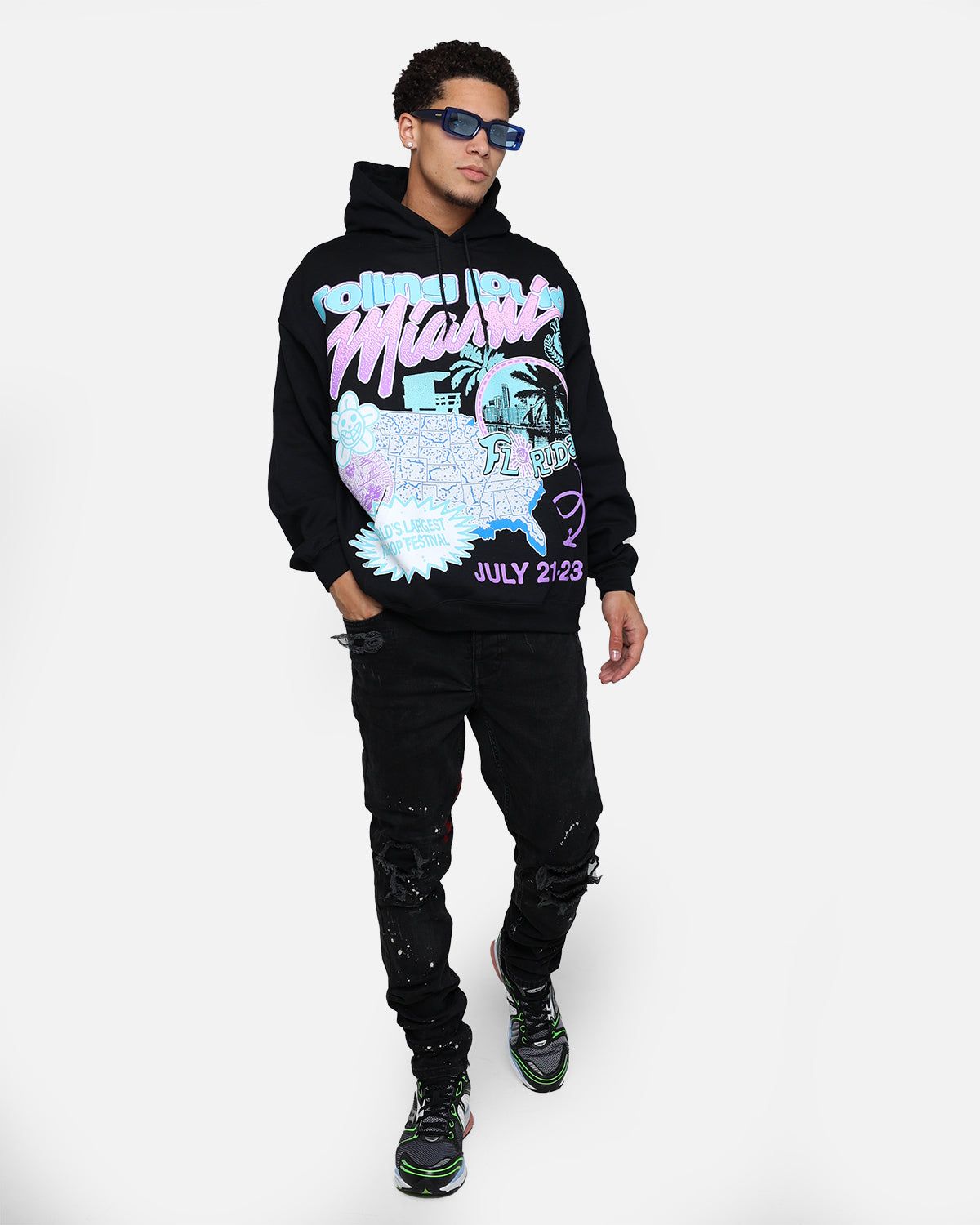 Rolling Loud Miami '23 Hoodie Black sold by Culture Kings product image thumbnail 3