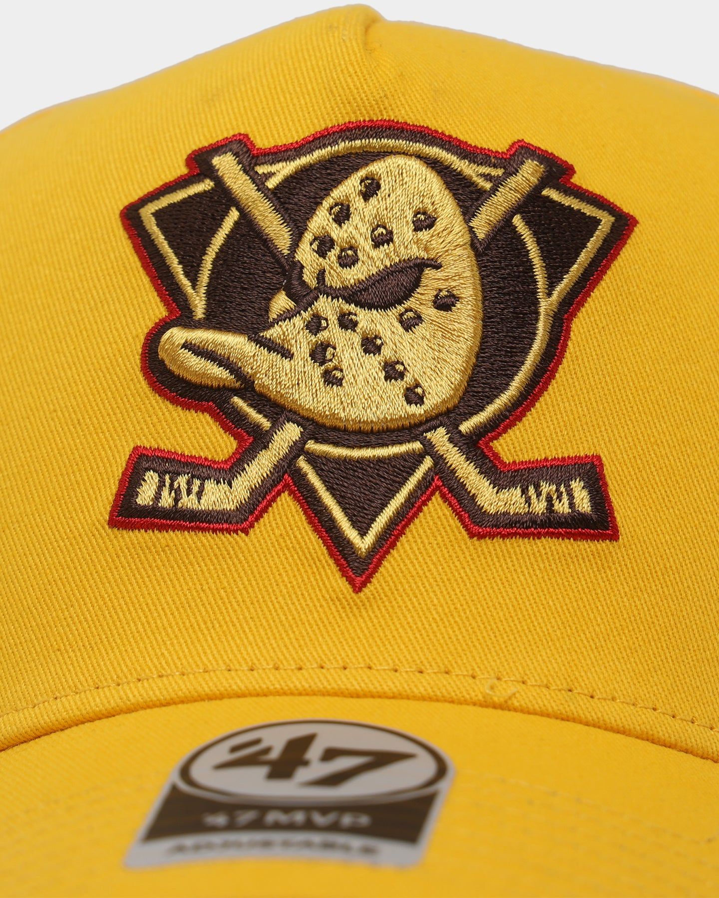 47 Brand Anaheim Ducks 'Mustard & Ketchup' Sure Shot MVP DT Snapback Yellow/Red sold by Culture Kings product image thumbnail 5
