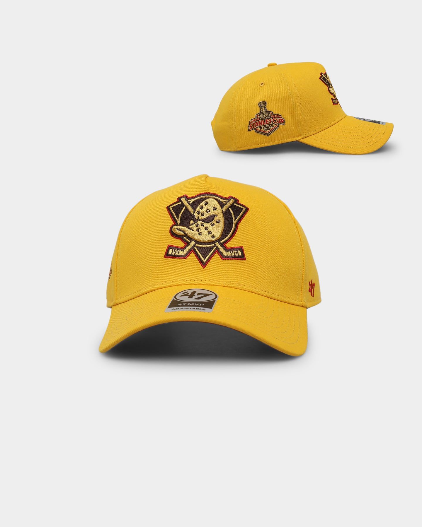 47 Brand Anaheim Ducks 'Mustard & Ketchup' Sure Shot MVP DT Snapback Yellow/Red sold by Culture Kings