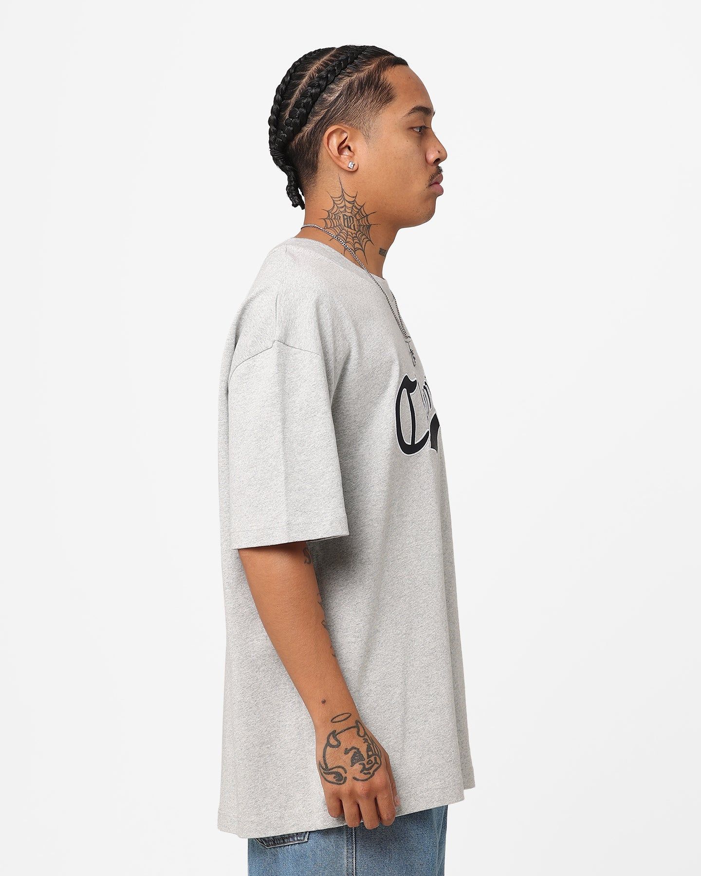 Champion Heritage Collegiate Cursive Logo T-Shirt Oxford Heather sold by Culture Kings product image thumbnail 5