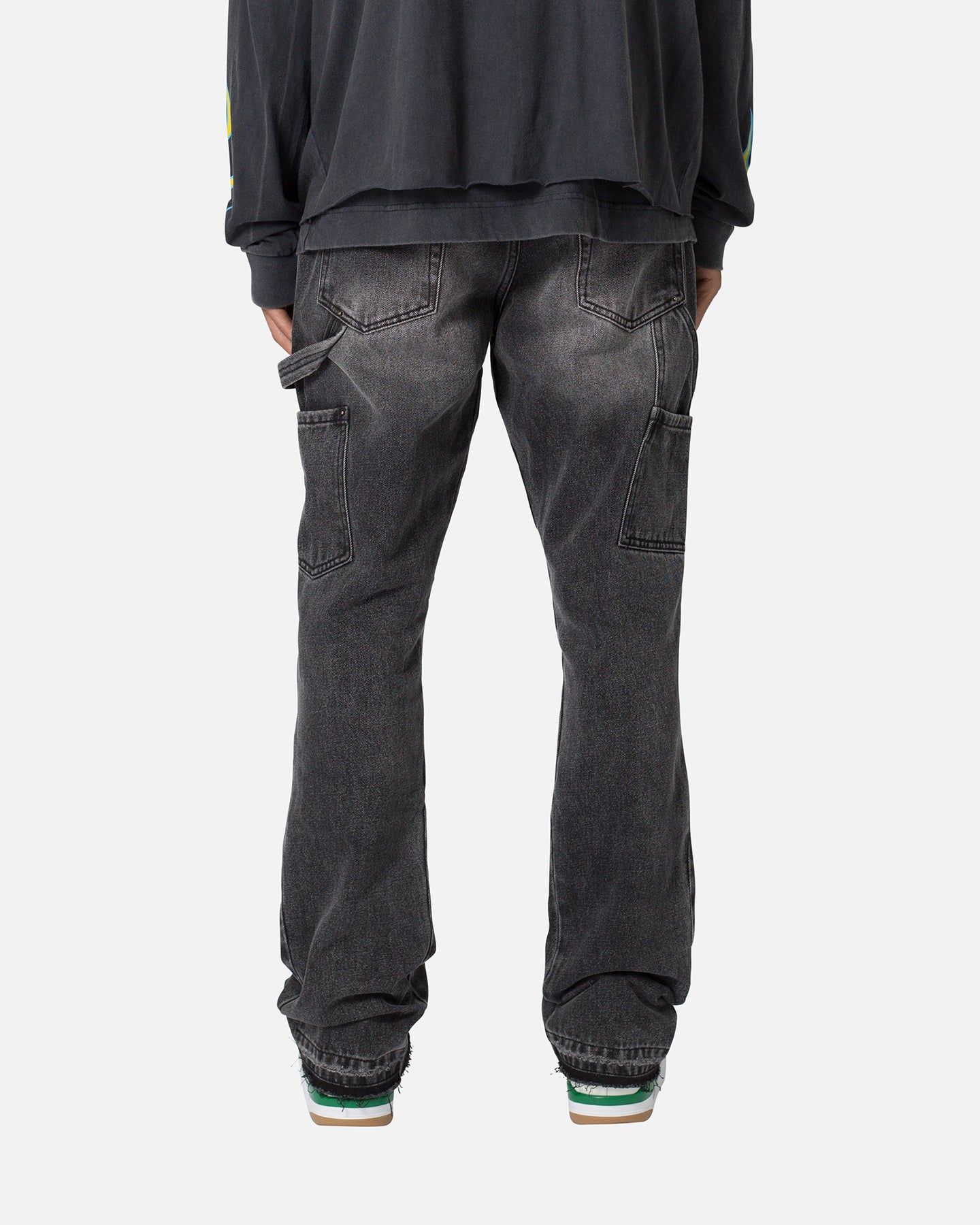 MNML B531 Carpenter Flare Denim Jeans Vintage Black | Parallel