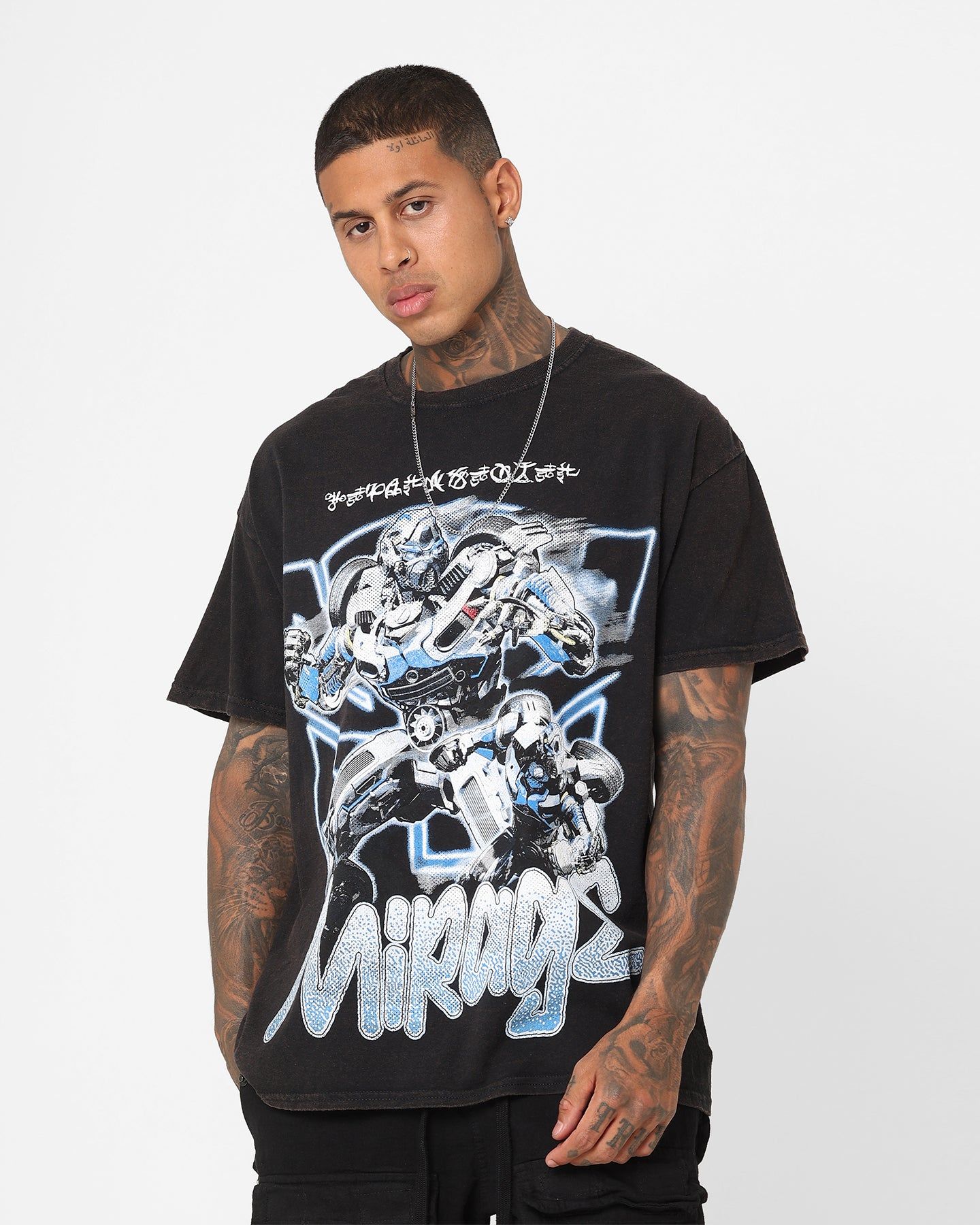 Goat Crew X Transformers Mirage Vintage T-Shirt Black Wash sold by Culture Kings