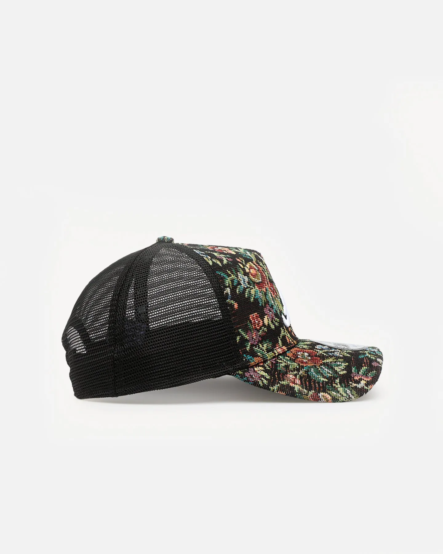 New Era Atlanta Braves 'Black Floral Tapestry' 9FORTY A-Frame Trucker Snapback Tapestry sold by Culture Kings product image thumbnail 4