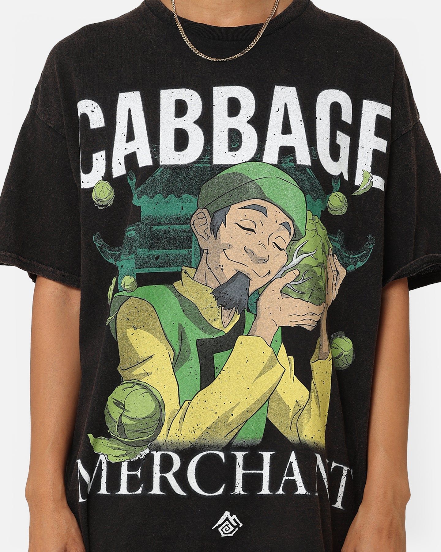 Goat Crew X Cabbage Merchant T-Shirt Black Wash sold by Culture Kings product image thumbnail 4