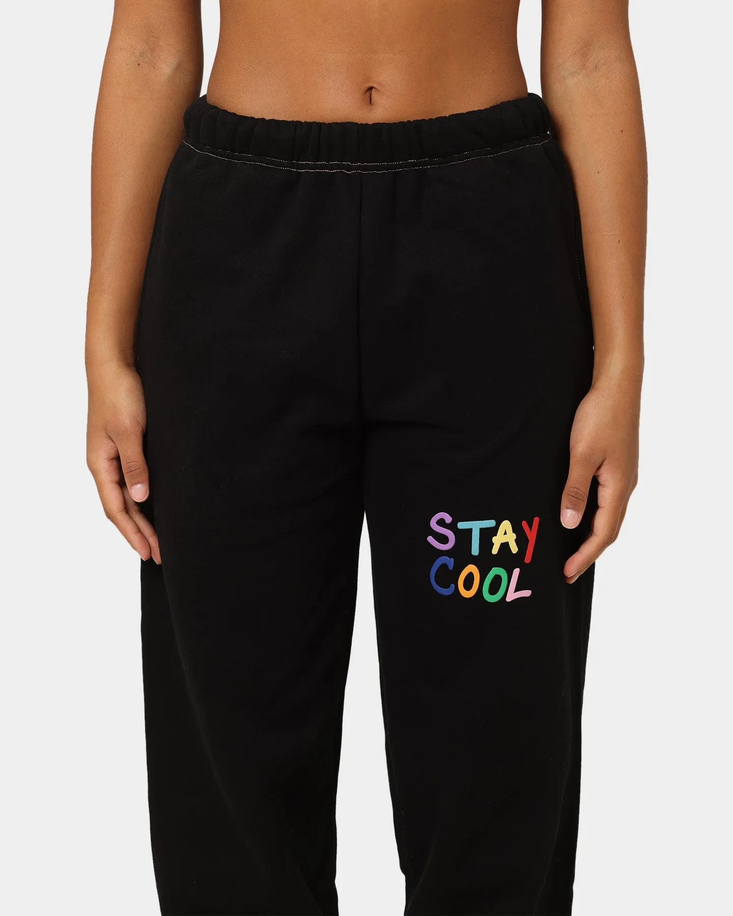 STAYCOOLNYC Puff Paint Sweat Pants Black sold by Culture Kings product image thumbnail 3