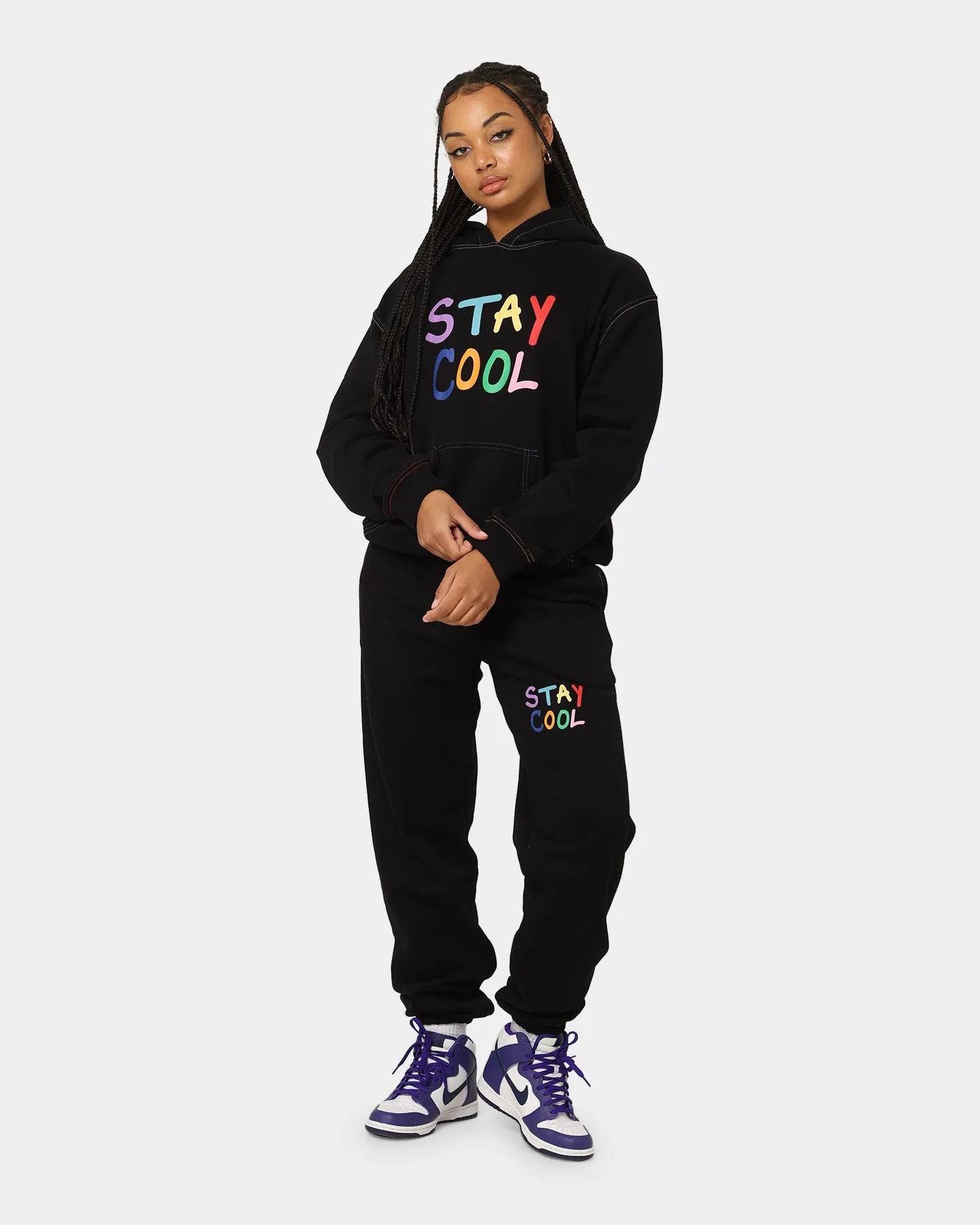 STAYCOOLNYC Puff Paint Sweat Pants Black sold by Culture Kings product image thumbnail 2