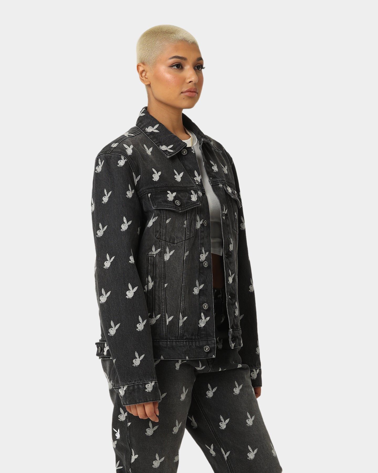 Playboy By CK Players Denim Jacket Black sold by Culture Kings product image thumbnail 8